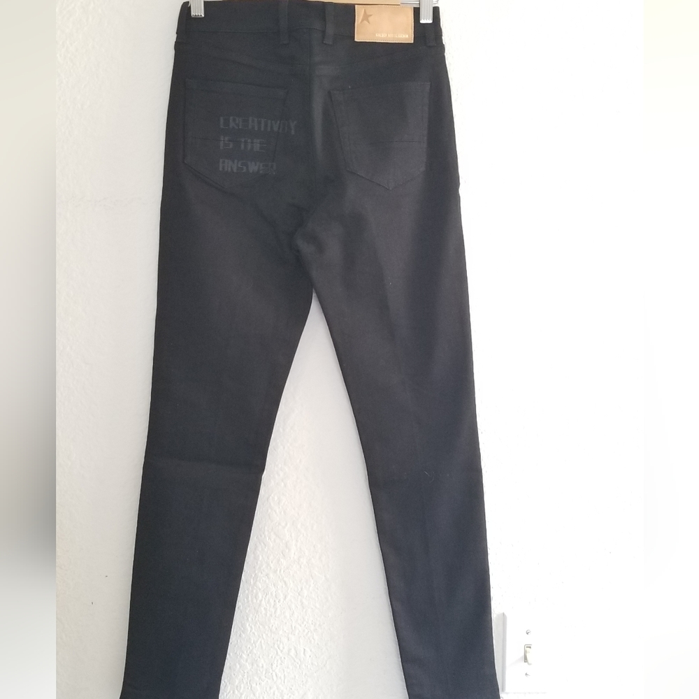 Golden Goose Skinny High Rise Jeans Size 25 Black - Picture 5 of 10